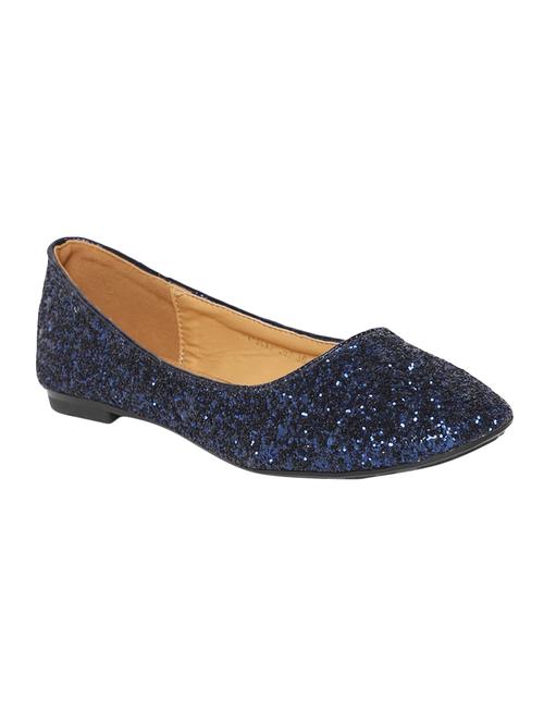 navy pu slip on ballerina - 14492237 - Standard Image - 0