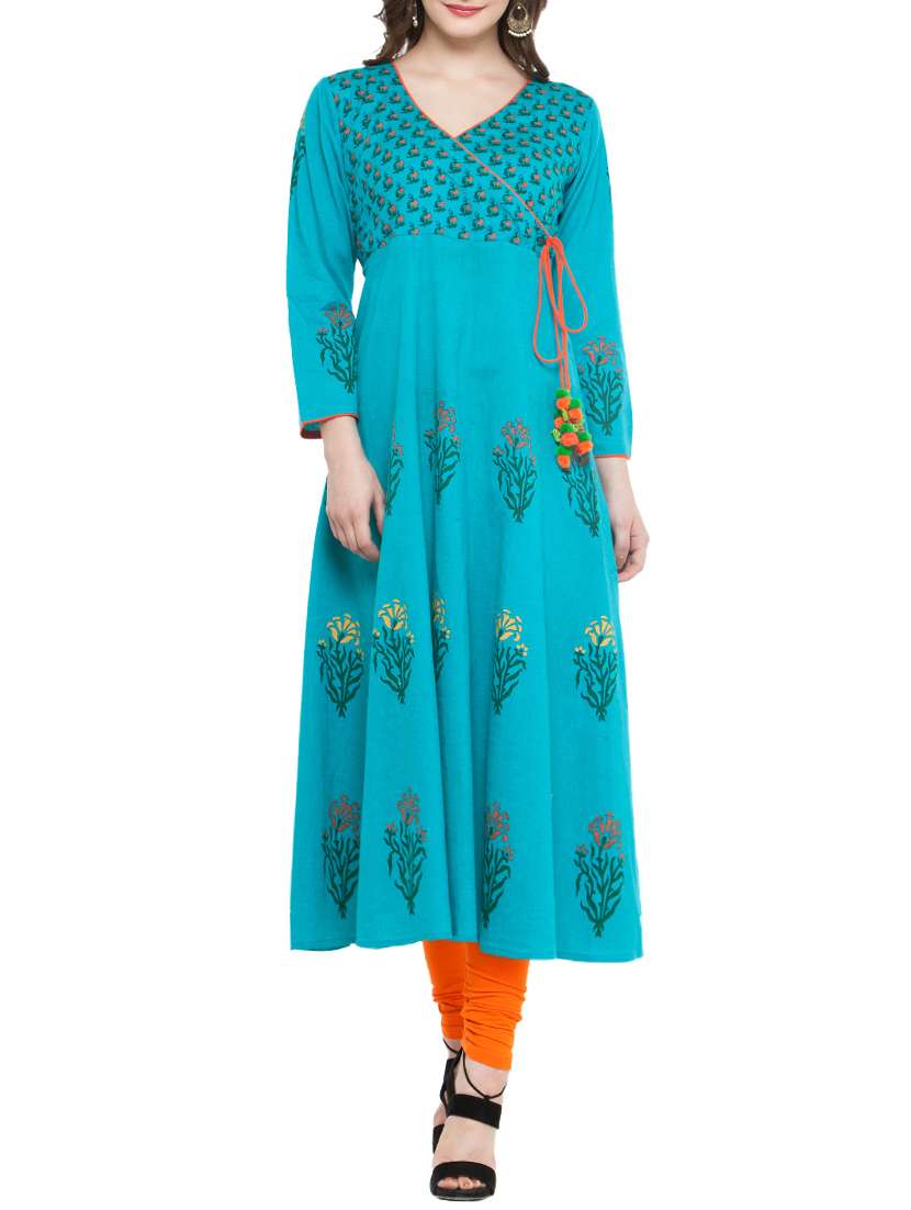 women's angrakha kurta