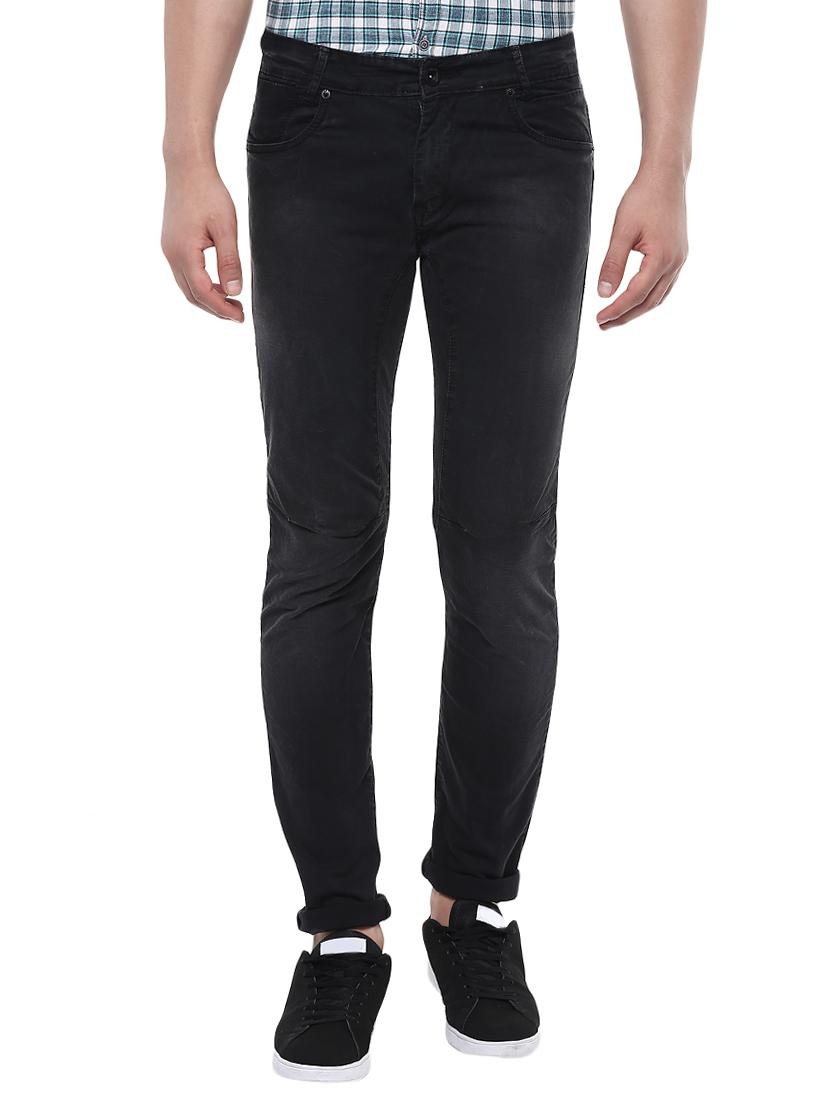 black cotton plain jeans - 14504555 -  Zoom Image - 0