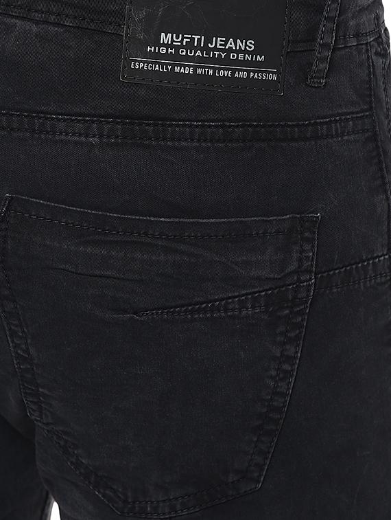 black cotton plain jeans - 14504555 - Standard Image - 3