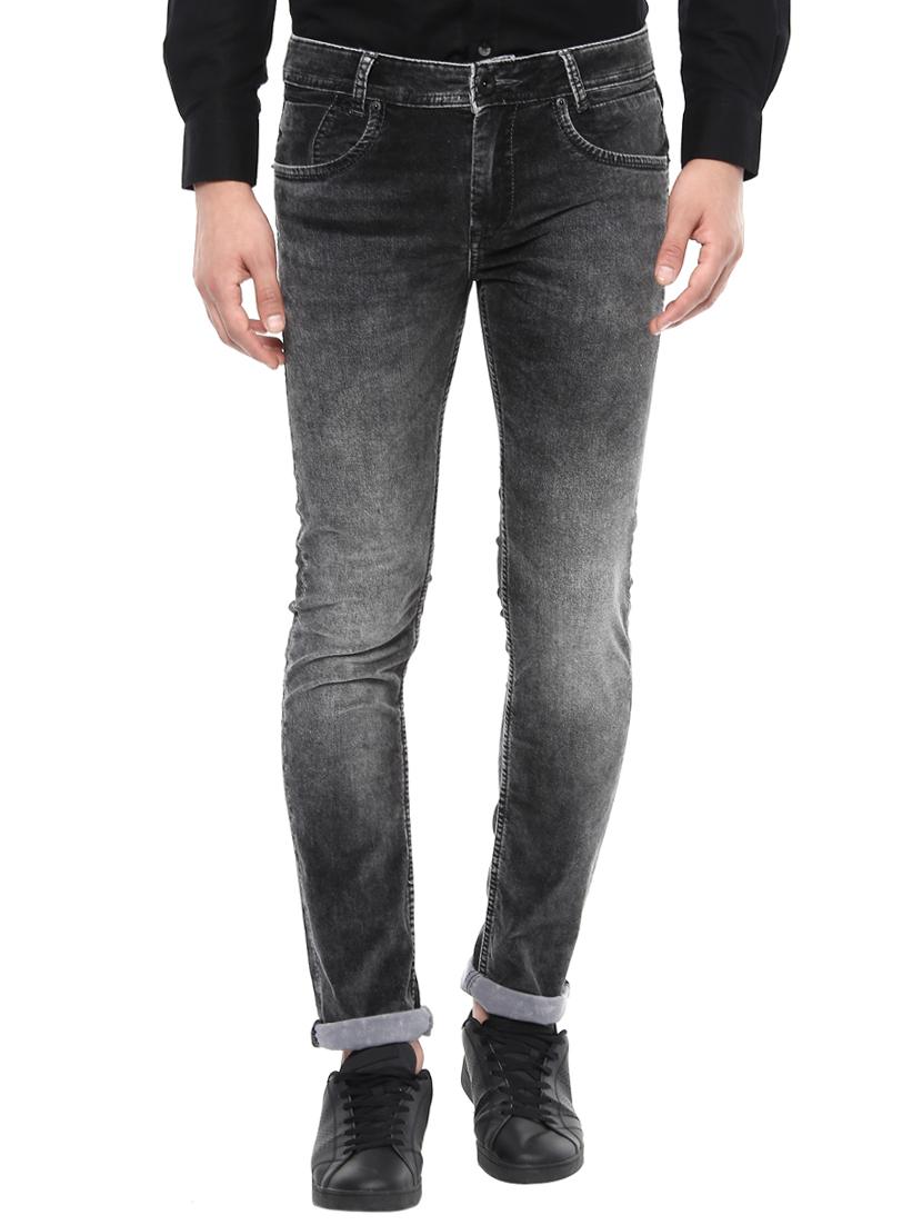 black cotton washed jeans - 14504558 -  Zoom Image - 0