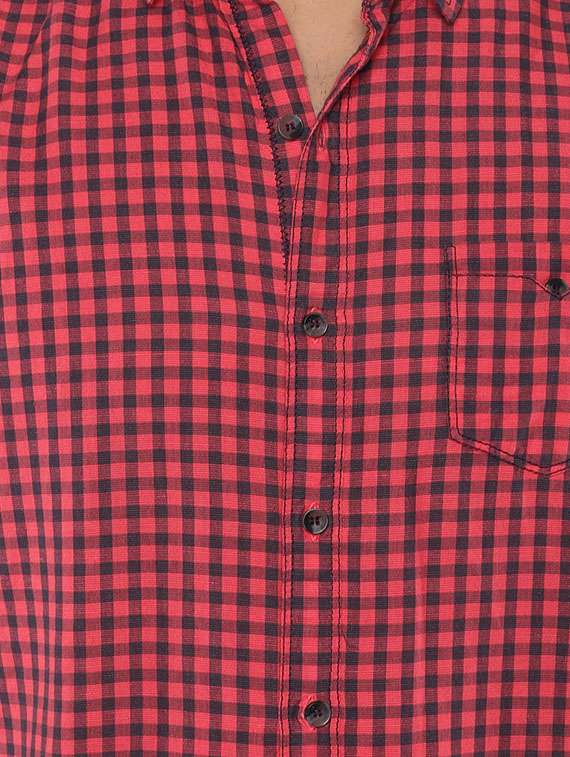 pink cotton casual shirt - 14504729 - Standard Image - 3