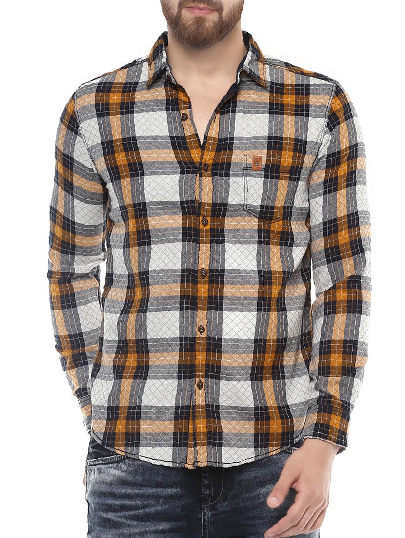 multi colored cotton casual shirt - 14504736 -  Zoom Image - 0