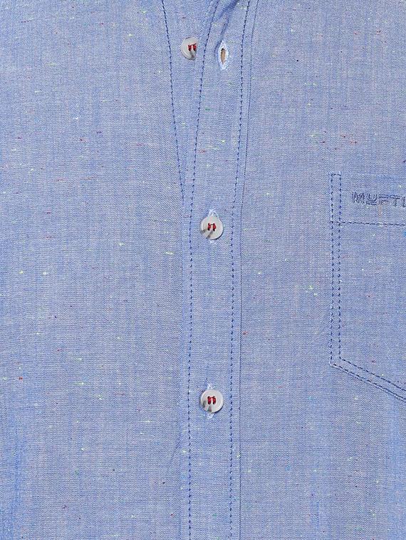 blue cotton casual shirt - 14504773 - Standard Image - 3