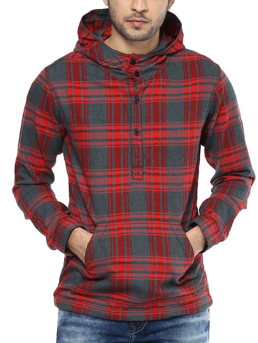 red cotton sweatshirt - 14504815 -  Zoom Image - 0