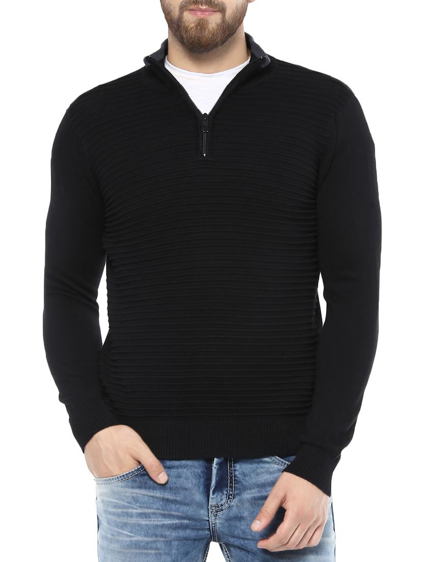 black cotton pullover - 14504818 -  Zoom Image - 0
