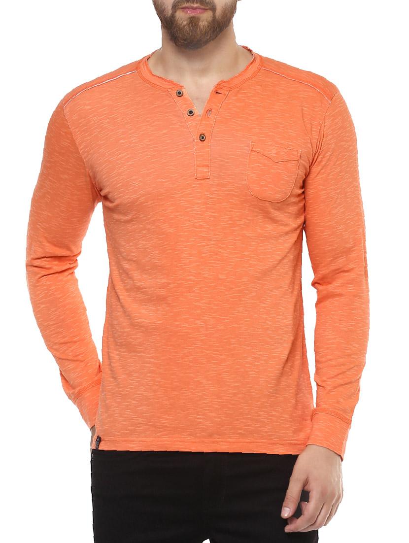 orange cotton t-shirt - 14504827 - Zoom Image - 0