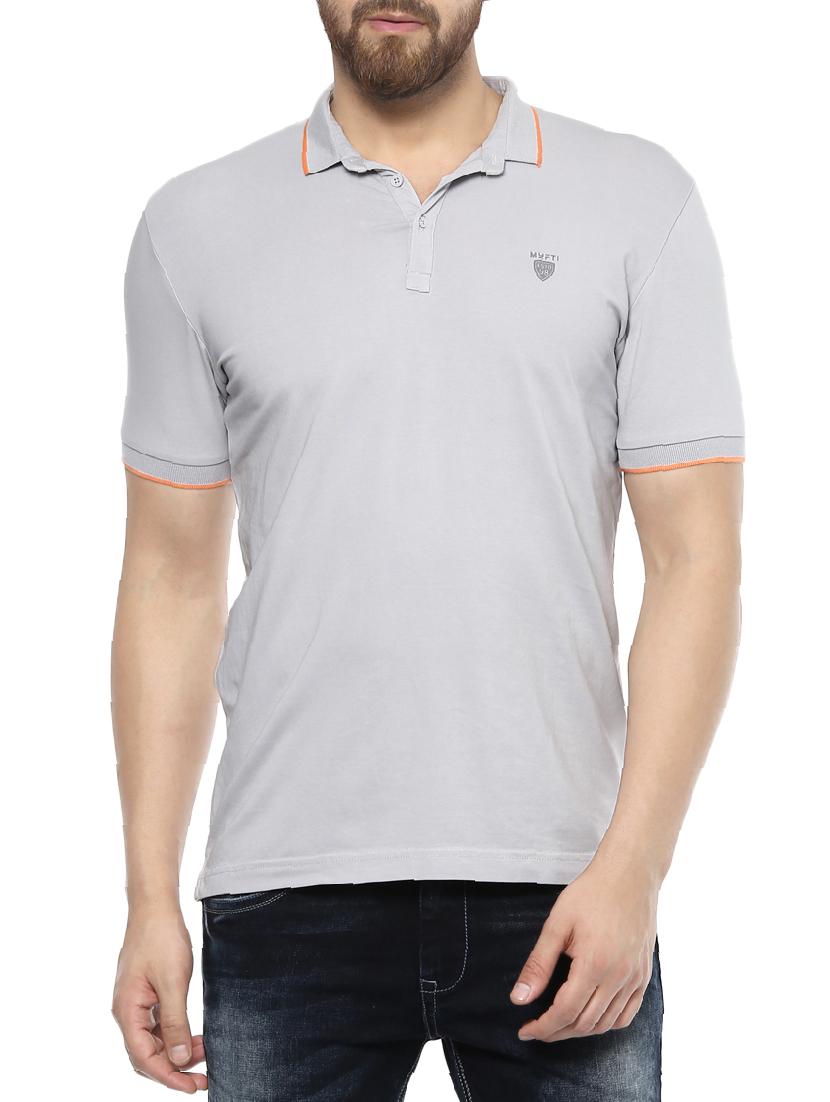 grey cotton t-shirt - 14504841 -  Zoom Image - 0