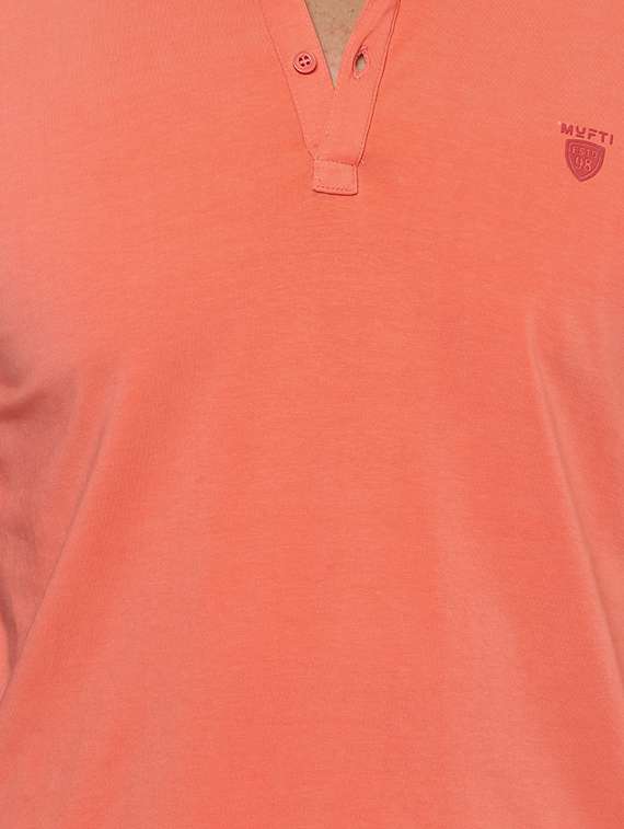 orange cotton t-shirt - 14504843 - Standard Image - 3