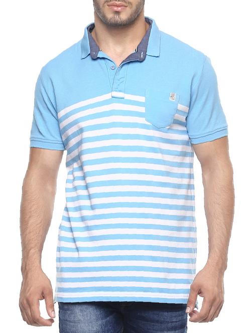 blue cotton t-shirt - 14504885 - Standard Image - 0