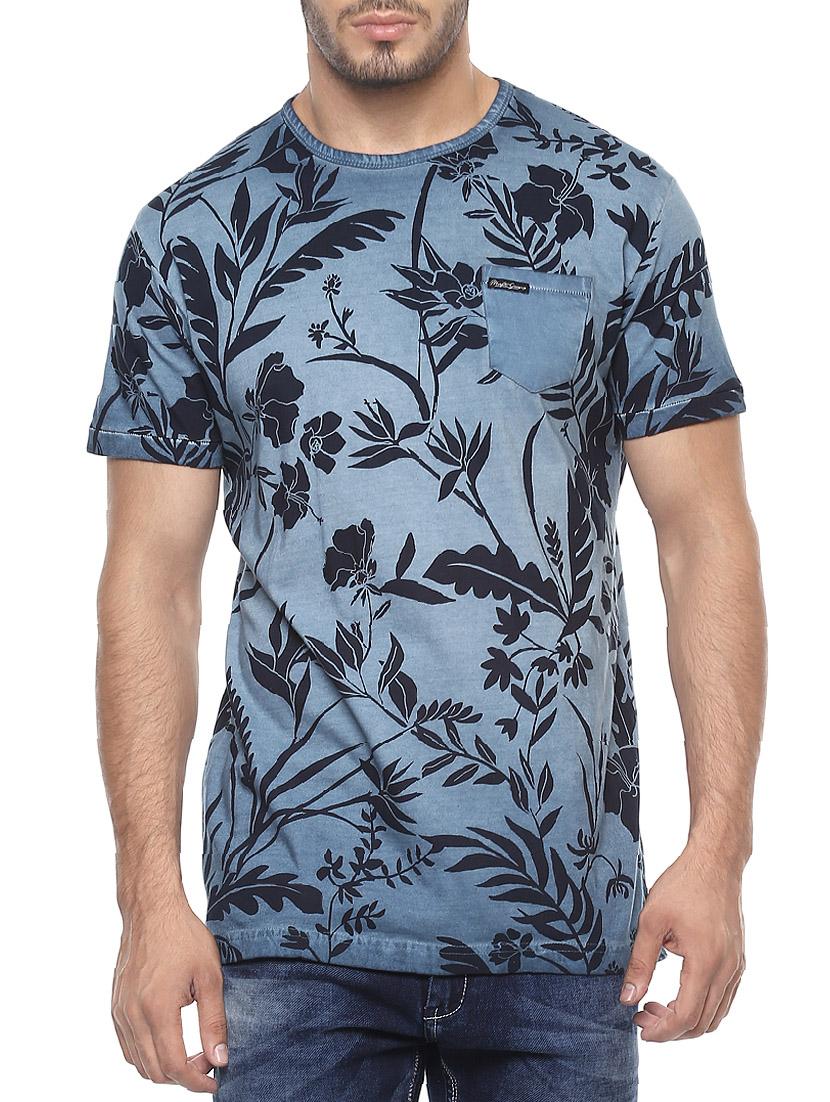 blue cotton t-shirt - 14504937 - Zoom Image - 0