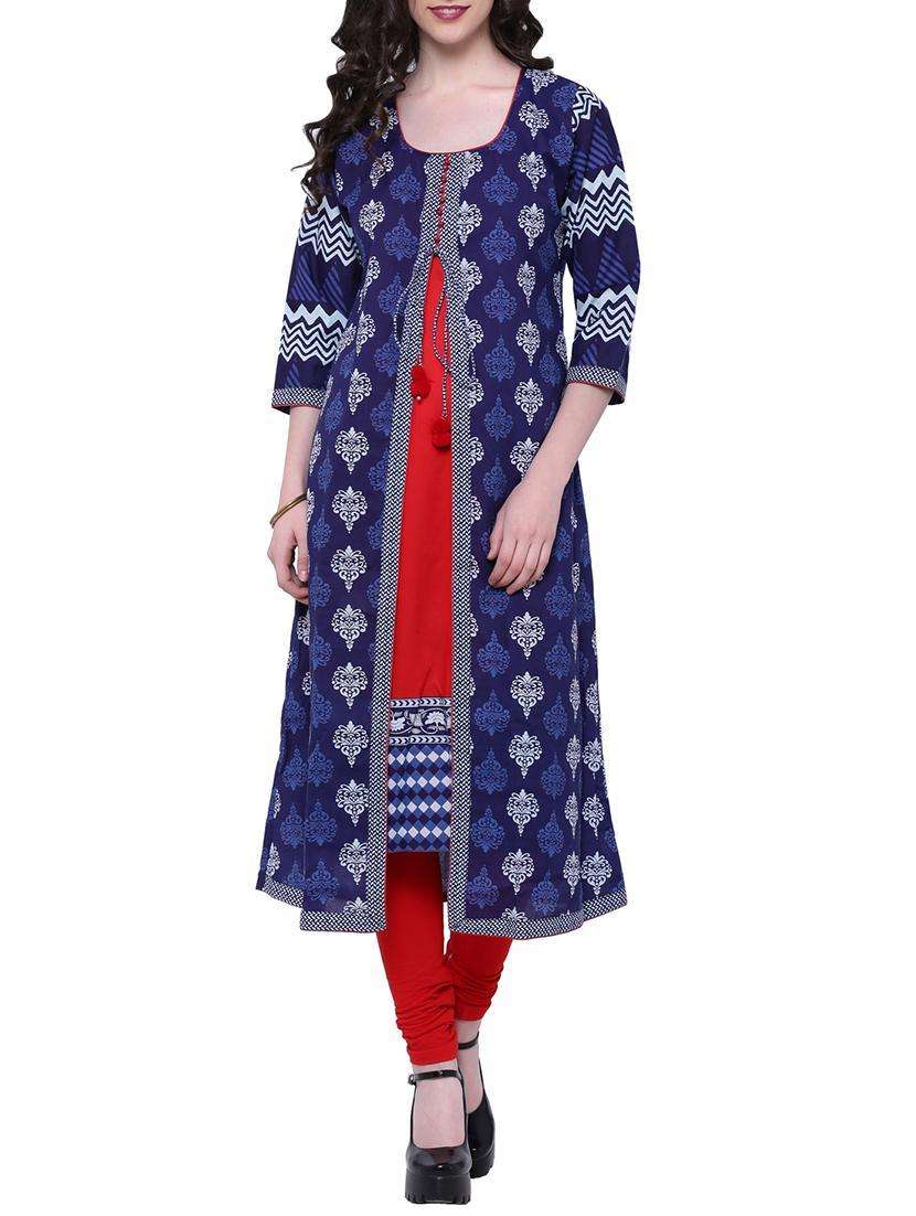 women's layered kurta