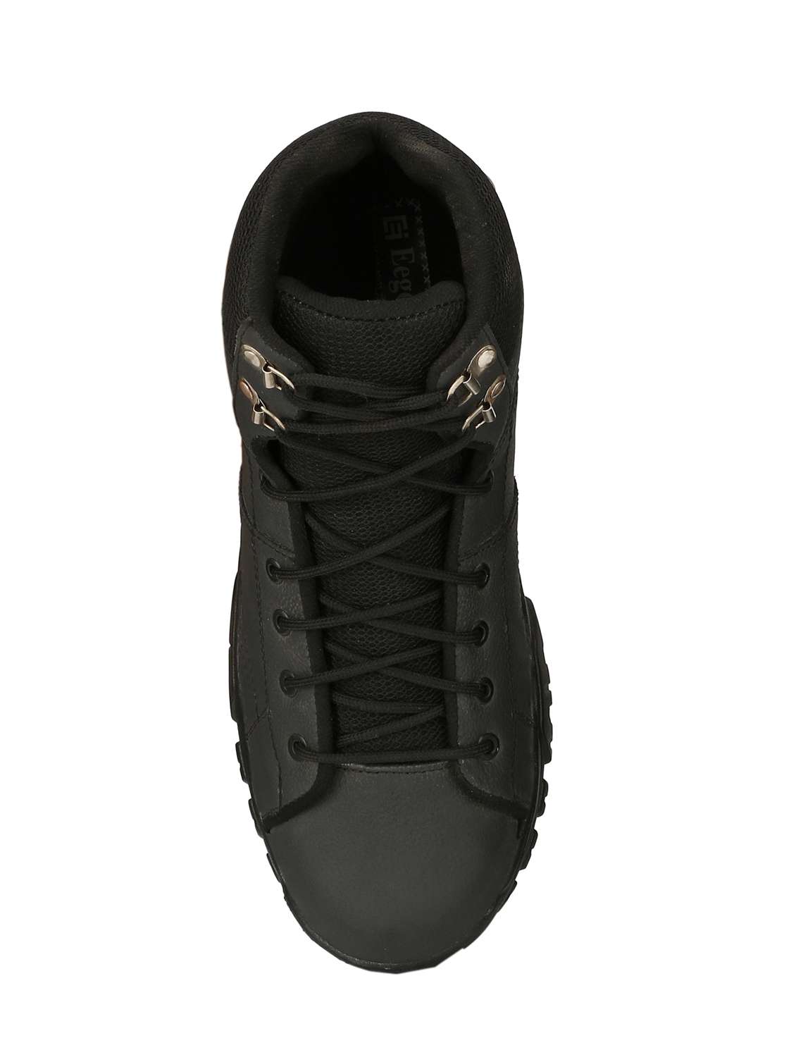 black leather high ankle boots - 14528699 -  Standard Image - 3