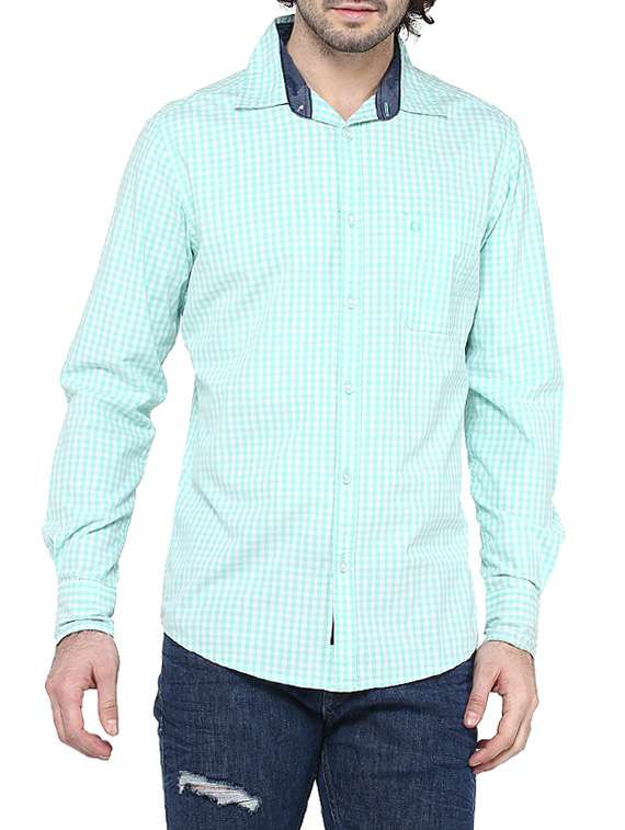mens checks casual shirt