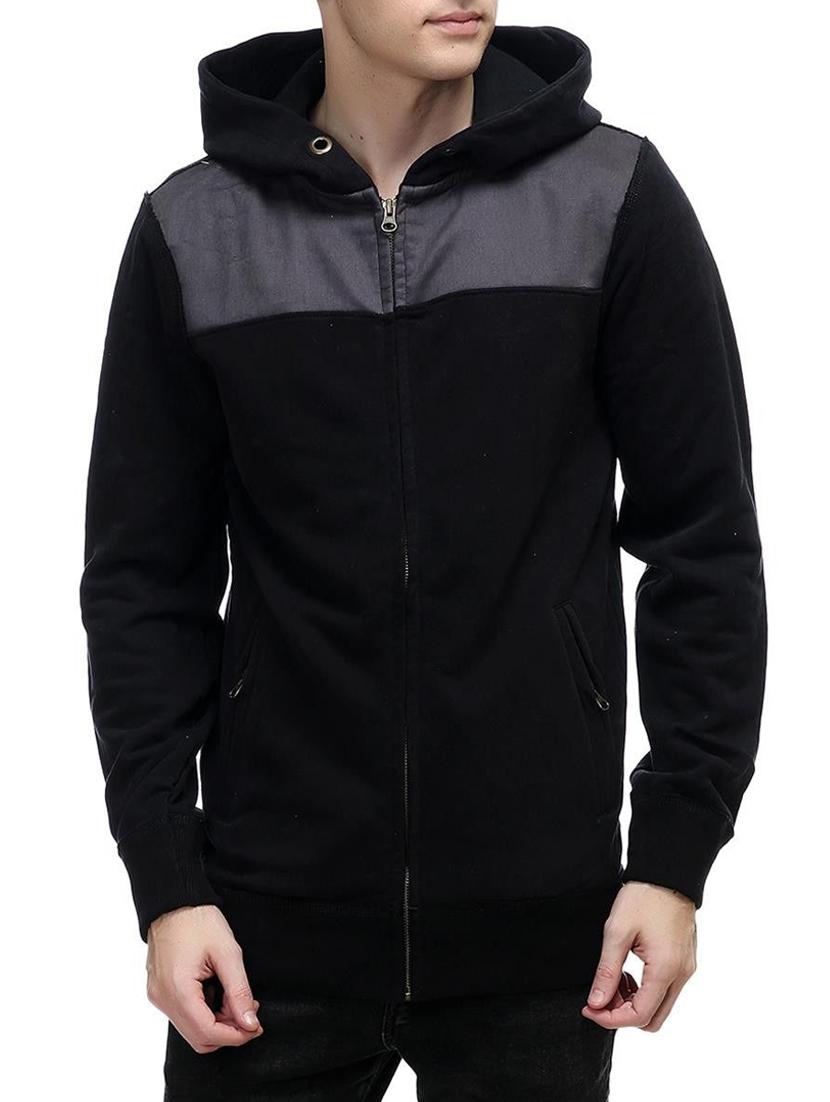black cotton sweatshirt - 14529191 -  Zoom Image - 0