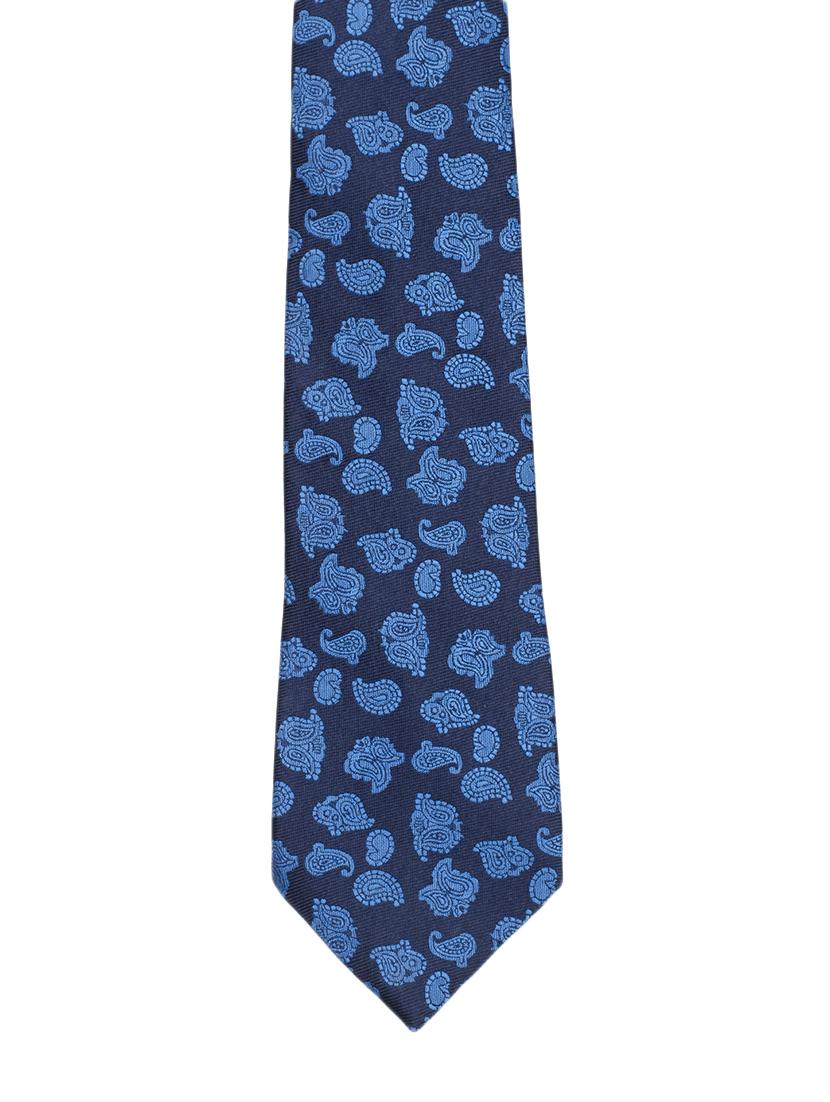 blue micro fibre tie - 14531187 - Standard Image - 3