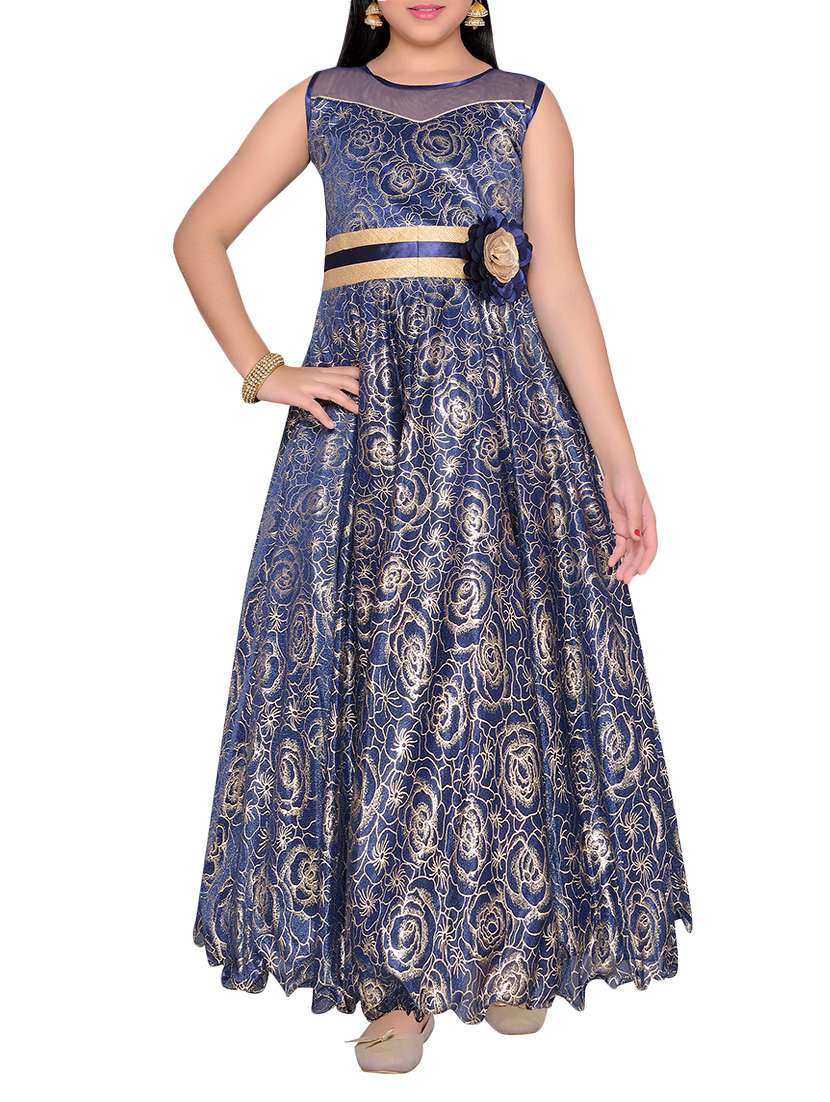 blue net party gown - 14538313 - Zoom Image - 0