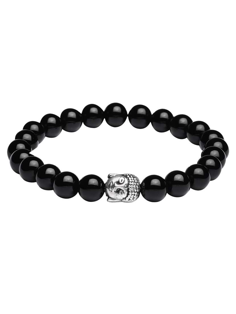 black metal bracelet