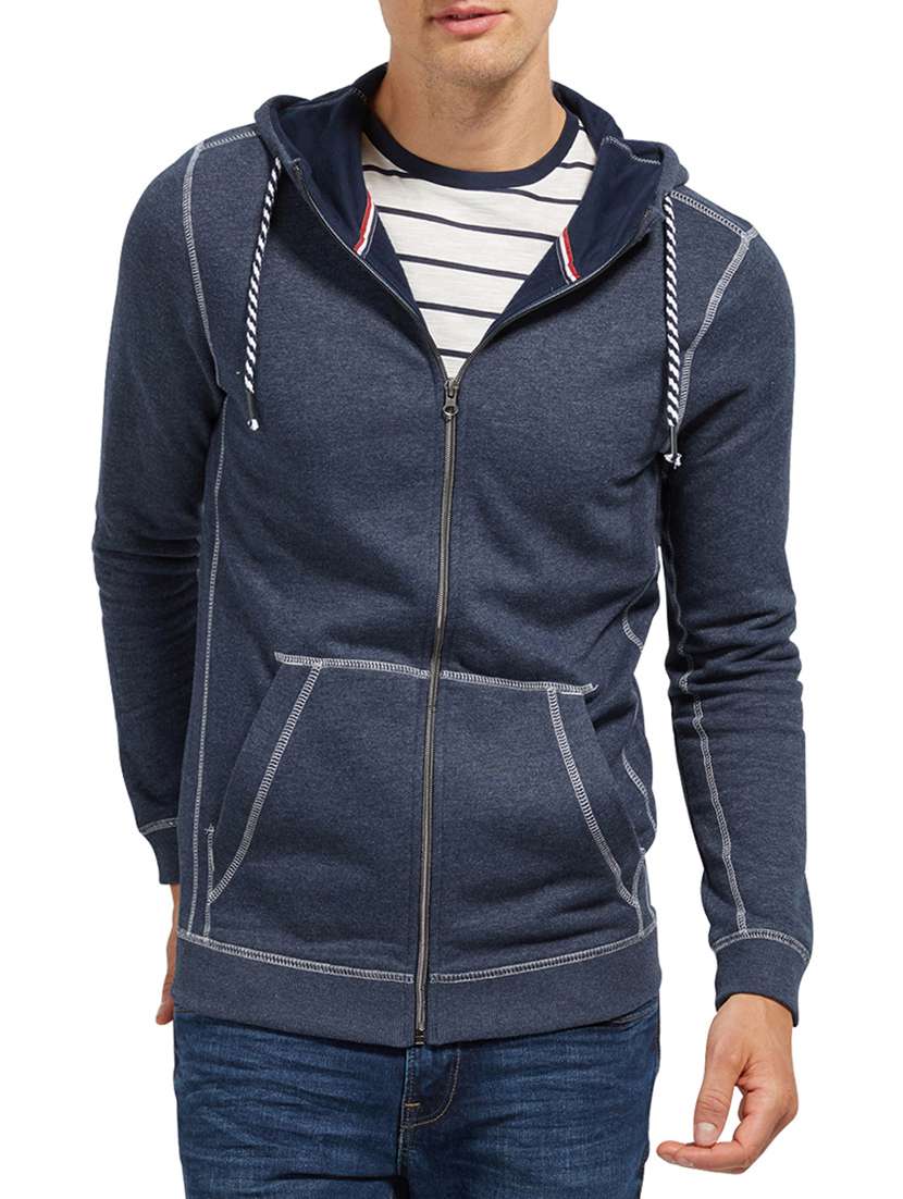 blue cotton sweatshirt