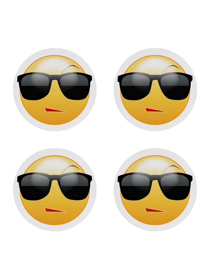 simple quoted printed set of 4 coasters