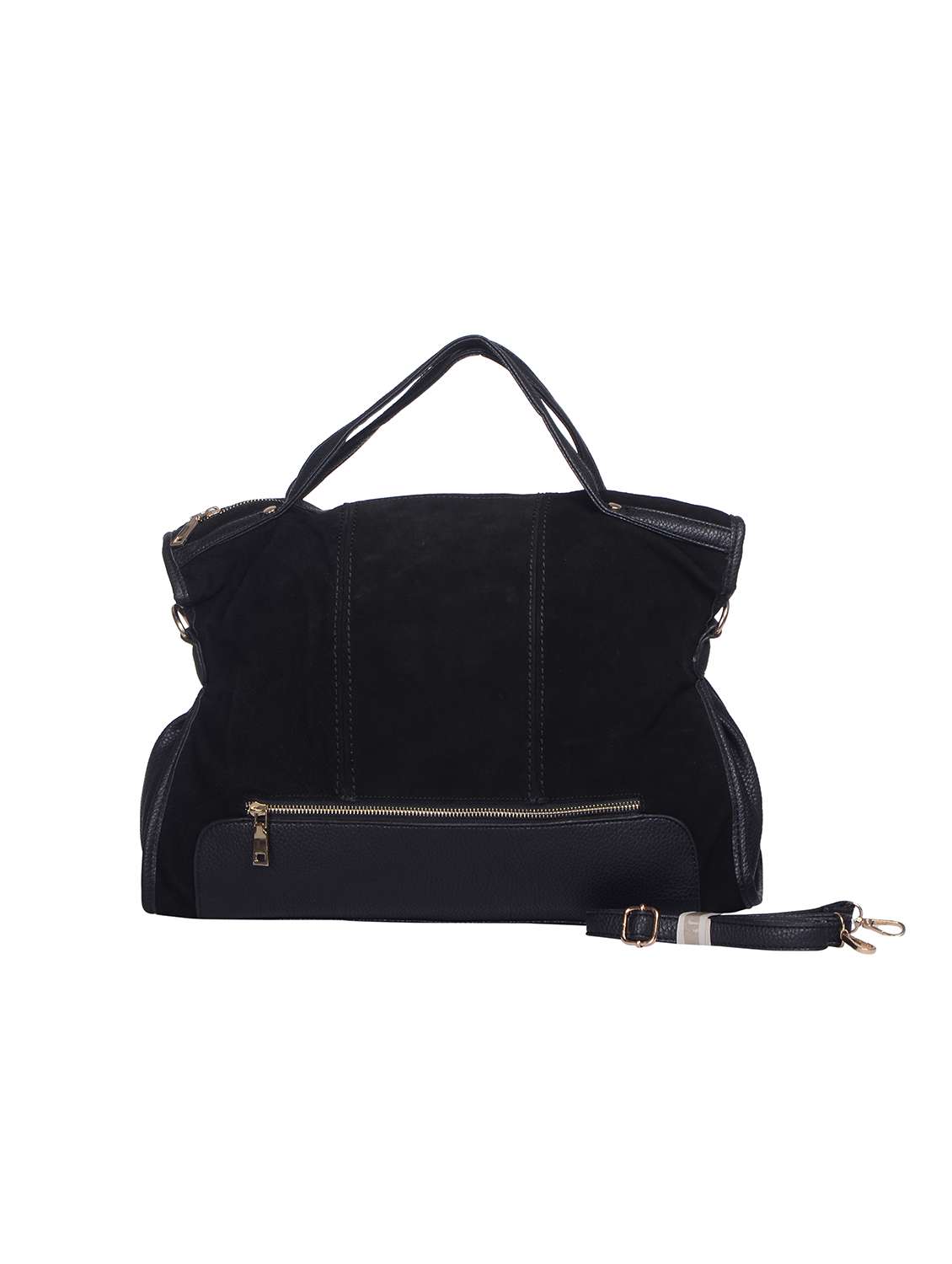 black leatherette (pu) handbag