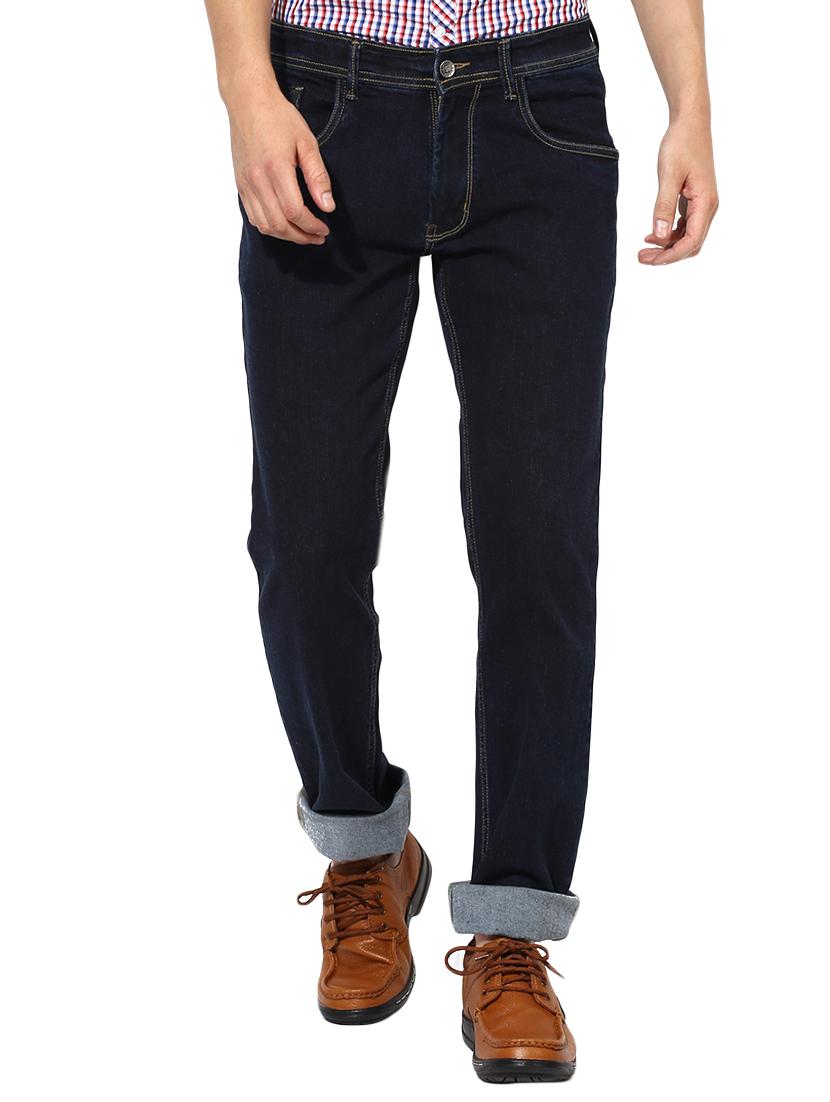 blue cotton plain jeans - 14556349 - Zoom Image - 0
