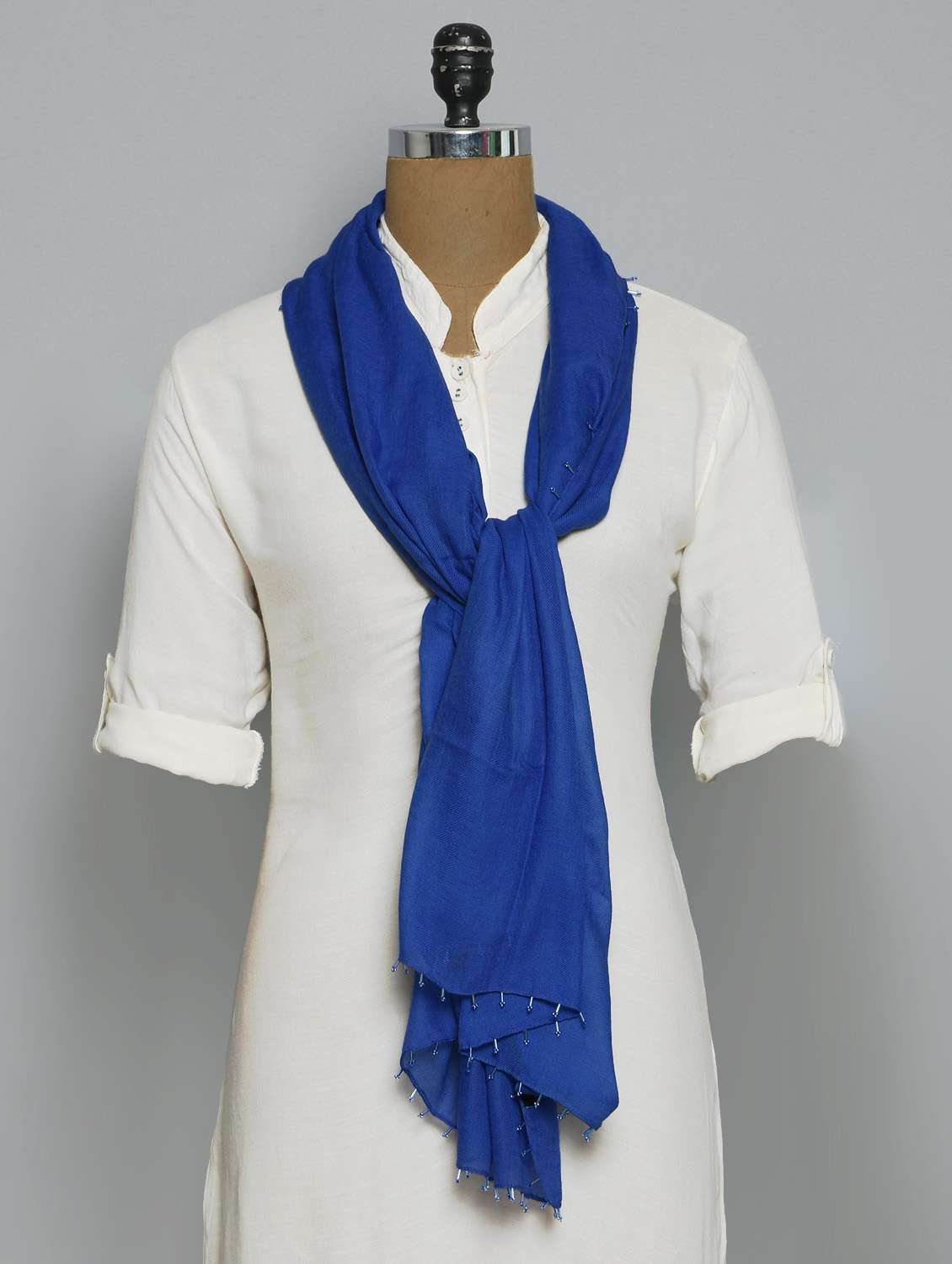 women's solid print stole