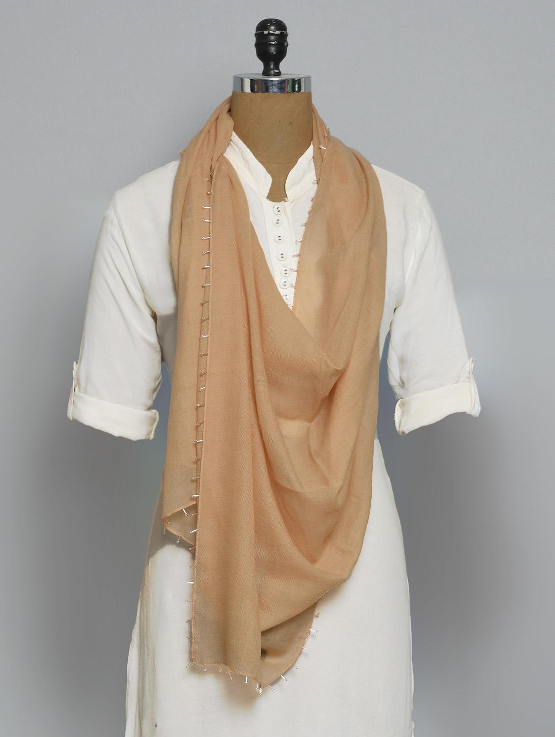 women's solid print stole - 14556747 - Zoom Image - 0