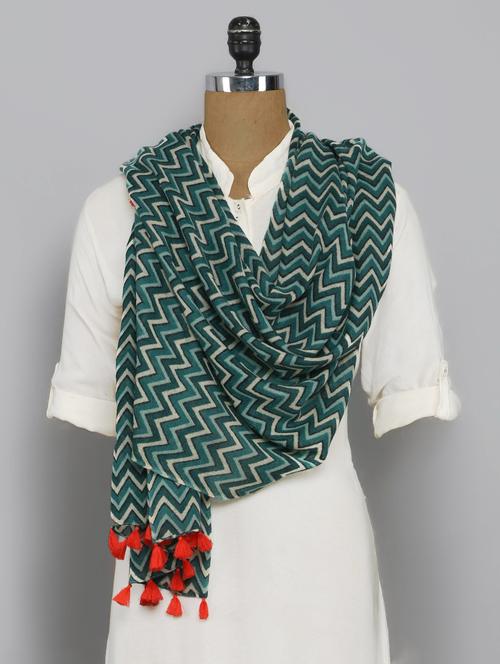 women's chevron print stole - 14556752 - Standard Image - 0