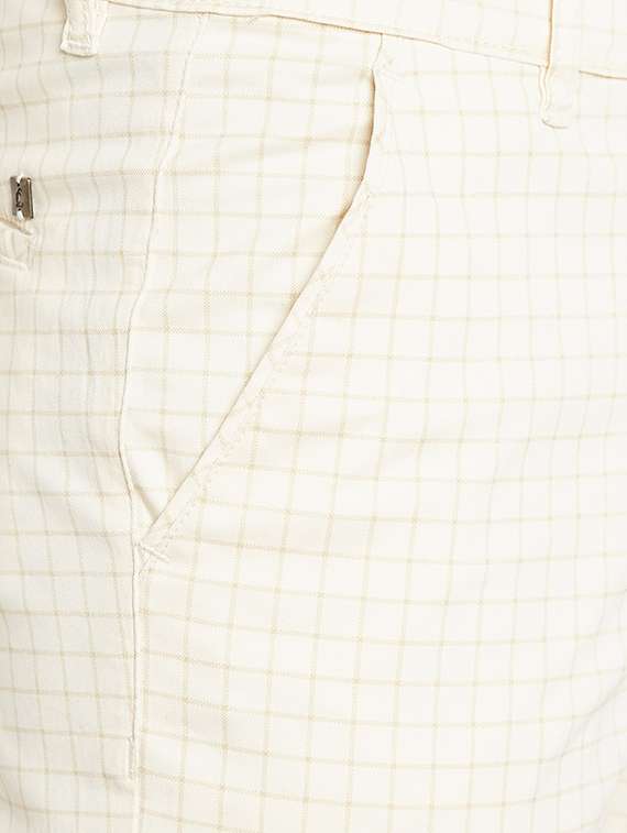 white cotton formal trousers - 14559827 -  Standard Image - 3