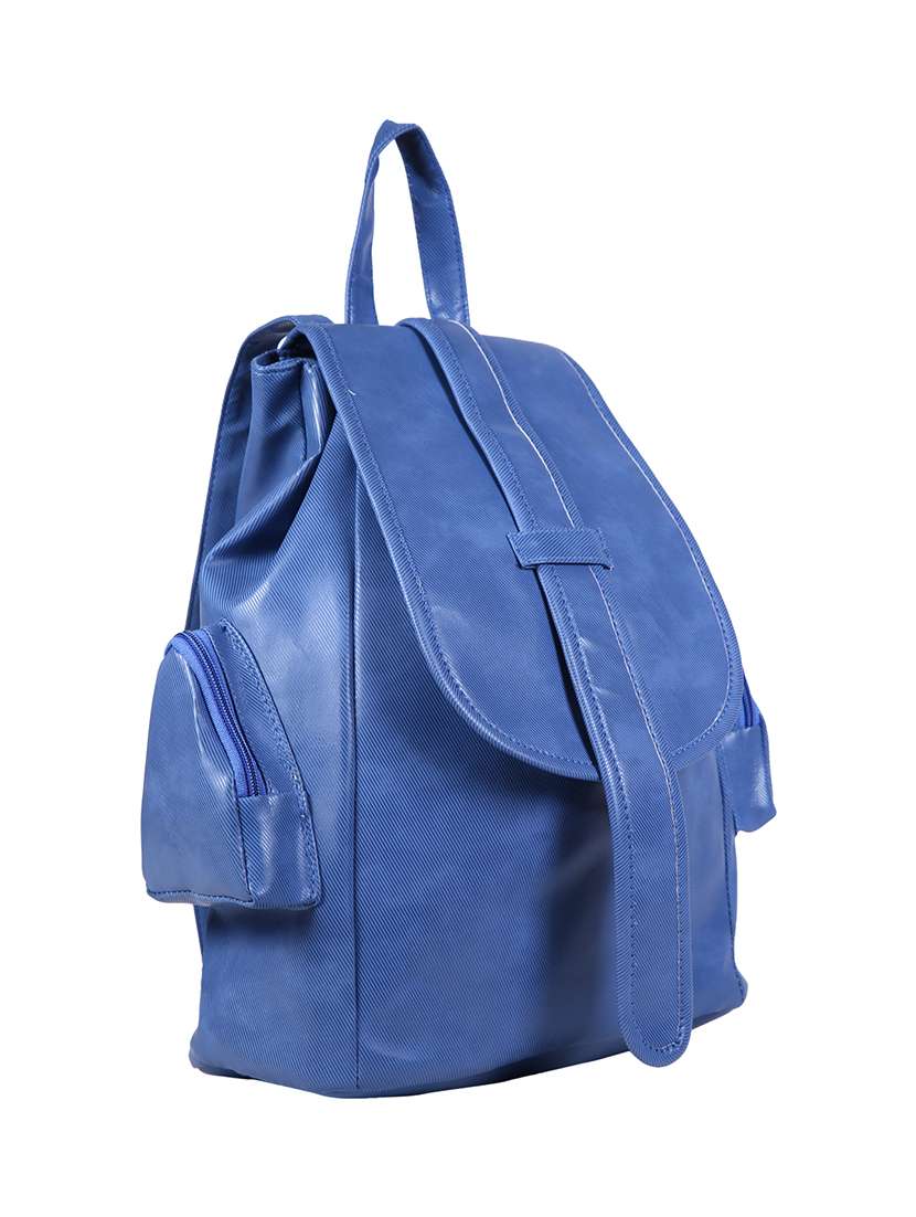 blue leatherette fashion backpack - 14559933 -  Standard Image - 3