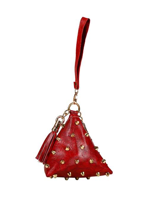 red leatherette sling bag - 14559949 - Standard Image - 0