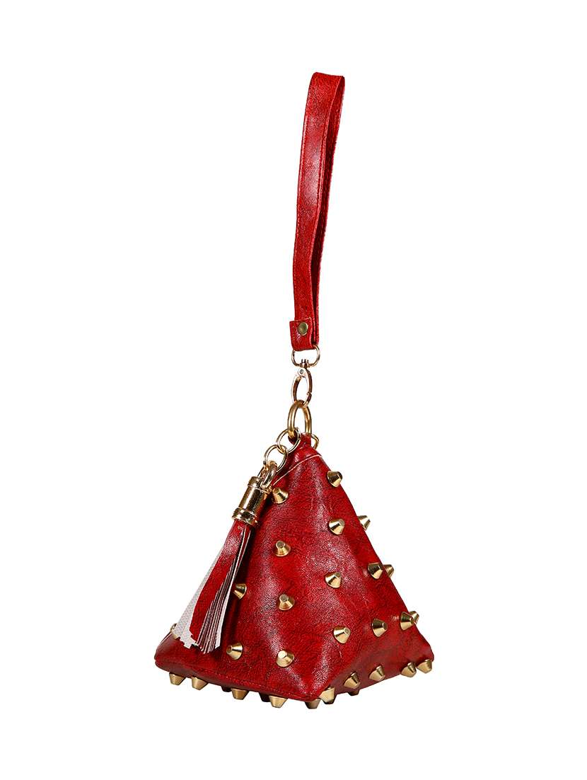 red leatherette sling bag - 14559949 - Standard Image - 3