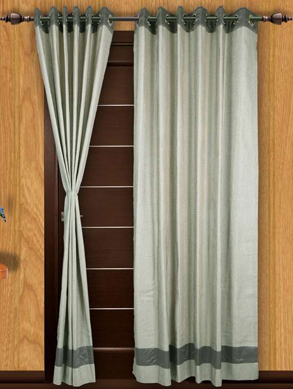 Buy Online Cotton Eyelet Single Door Curtain From Curtains