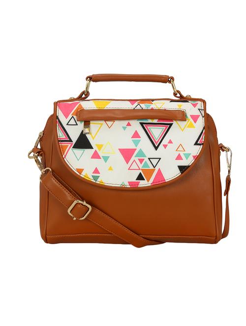 tan leatherette (pu) sling bag - 14562493 -  Standard Image - 0