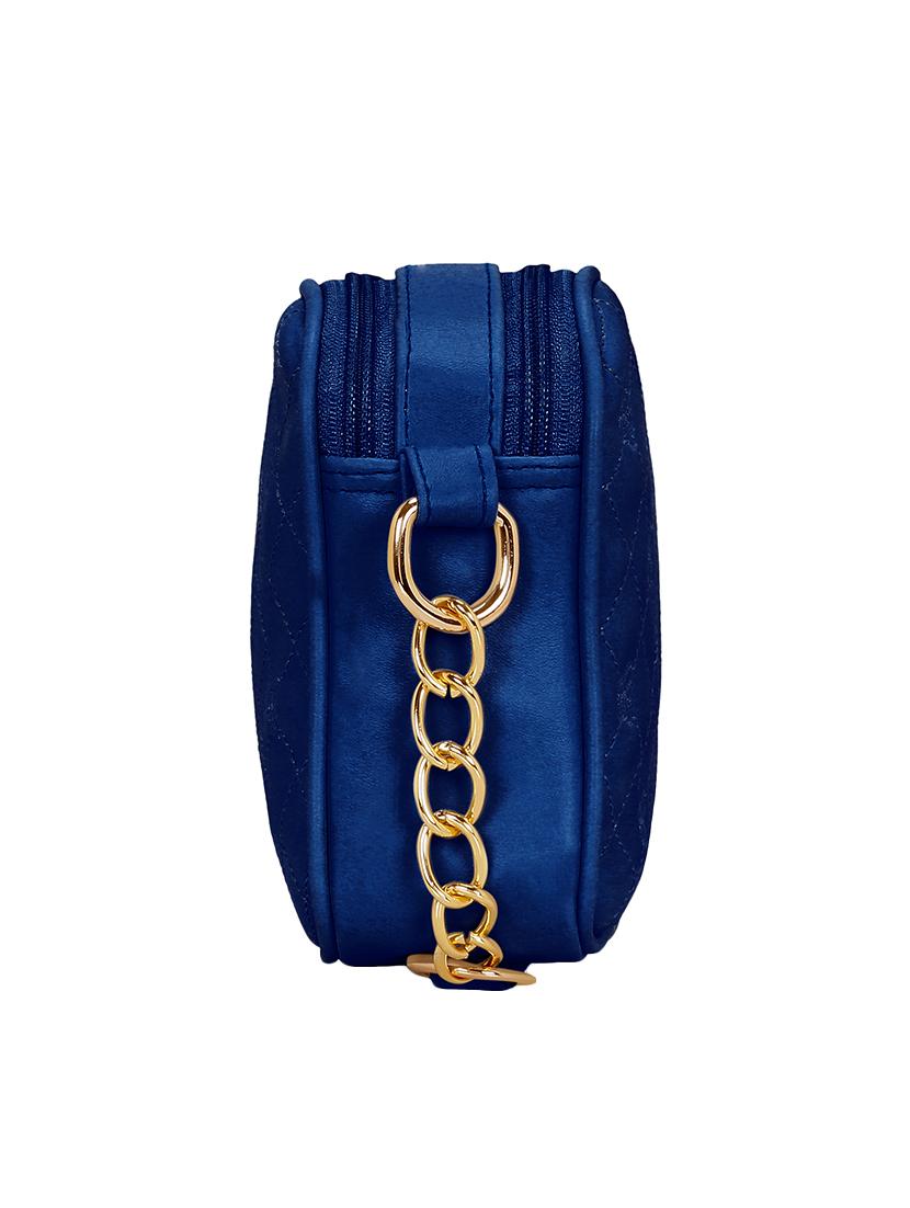blue leatherette regular sling bag - 14562559 - Standard Image - 3