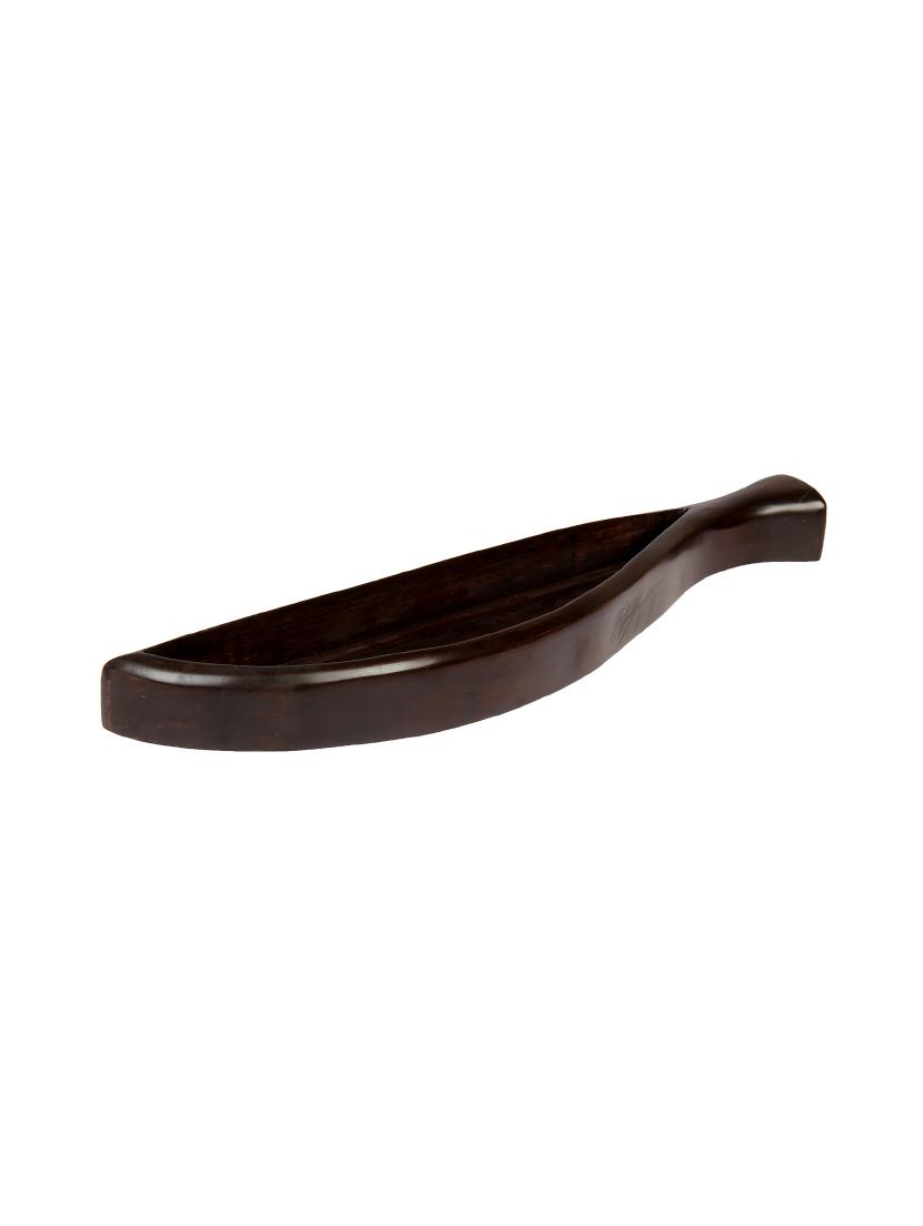 fish shaped decorative designer wooden rectangular handcrafted snack tray for serving snacks