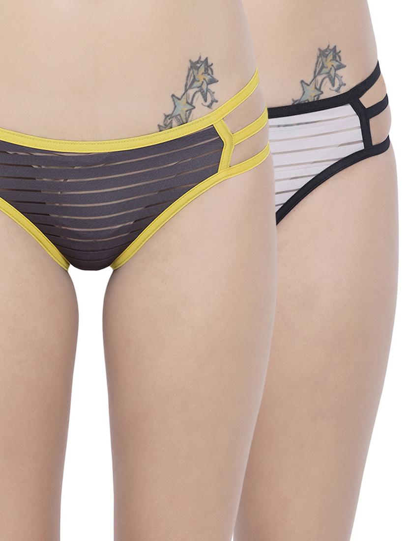 set of 2 multi colored bikini panty - 14572769 - Zoom Image - 0