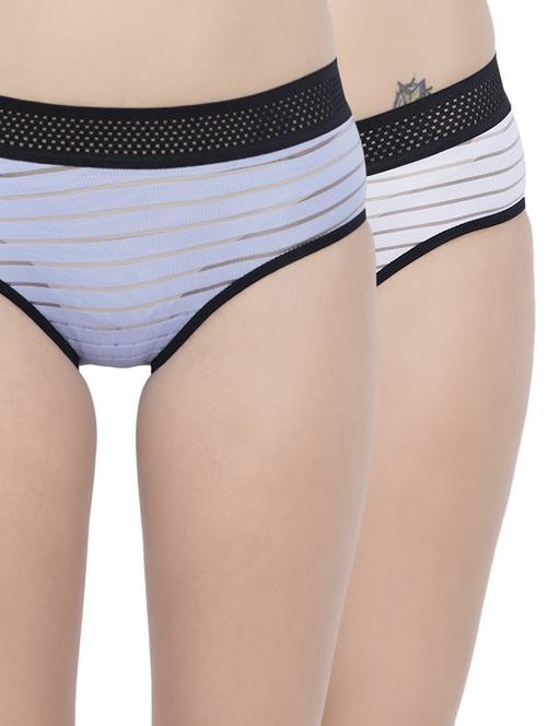 set of 2 multi colored striped panty - 14572776 - Standard Image - 0