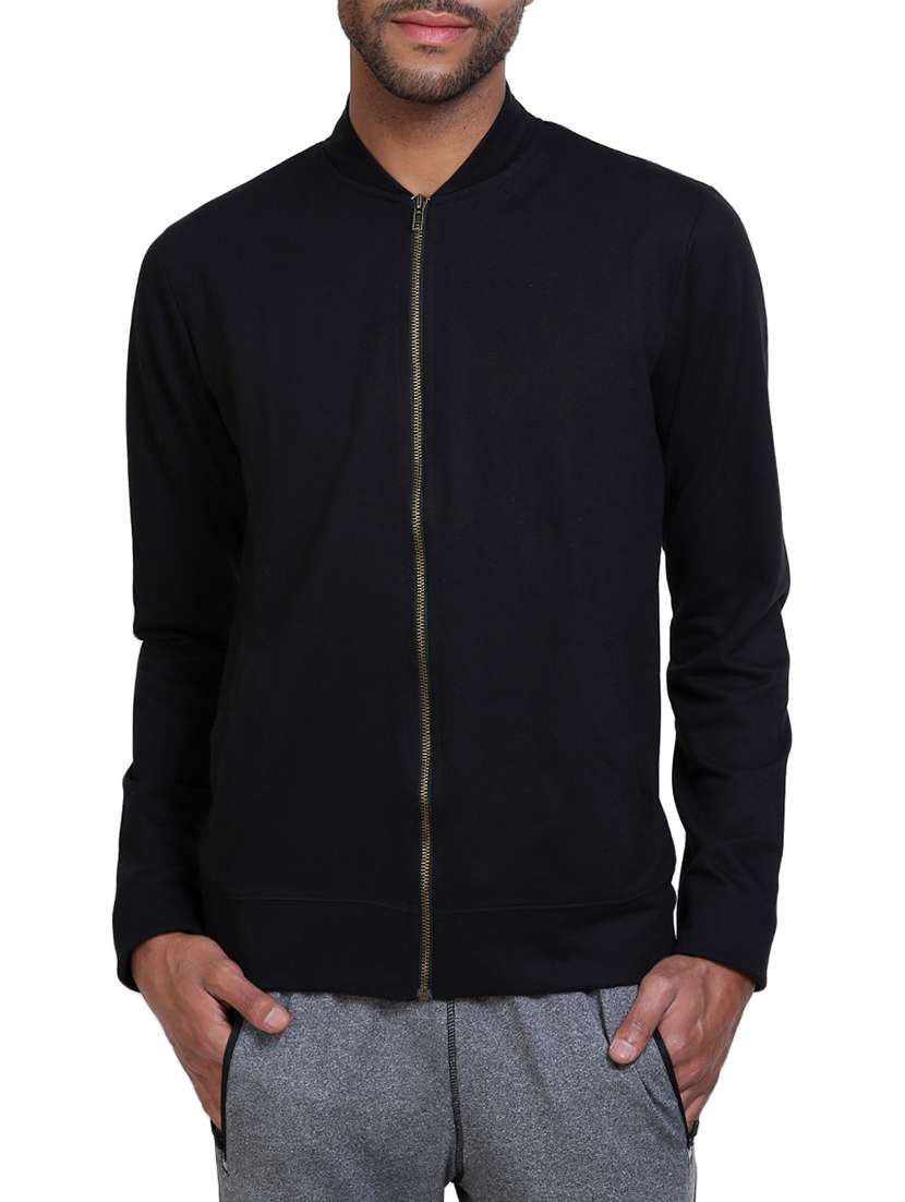 black cotton casual jacket