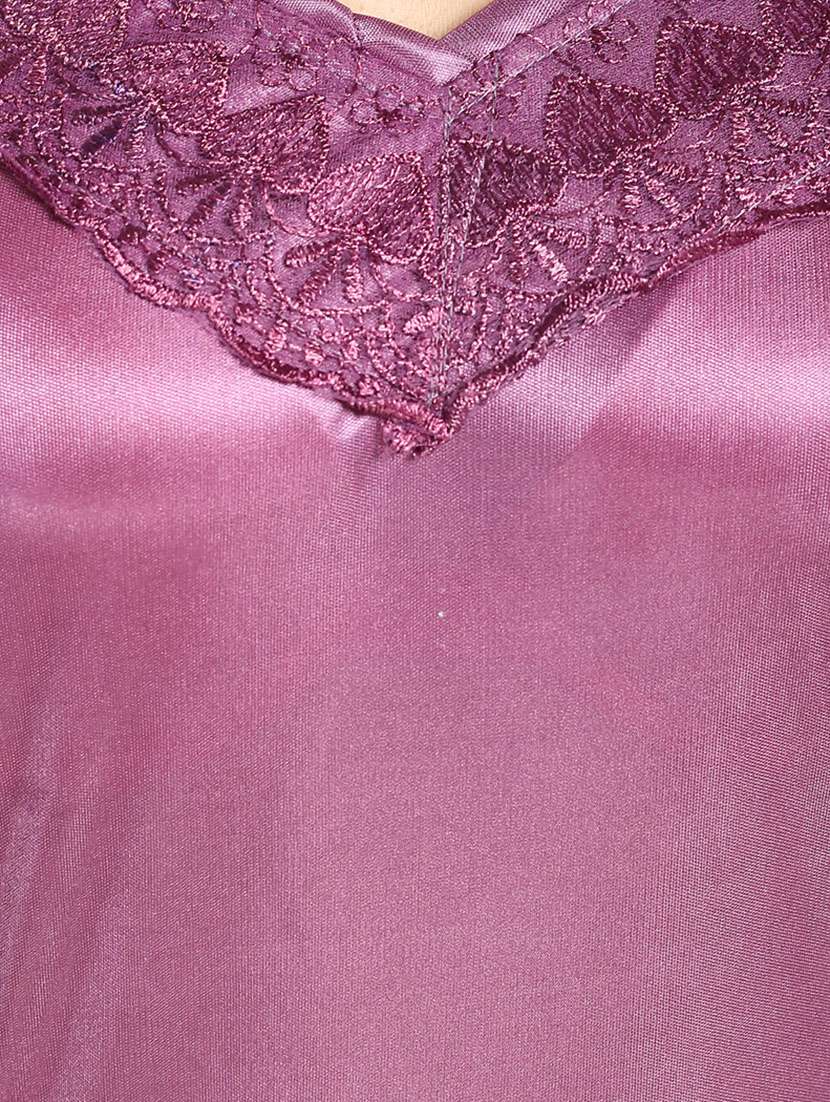 purple nightwear gown - 14574181 -  Standard Image - 3