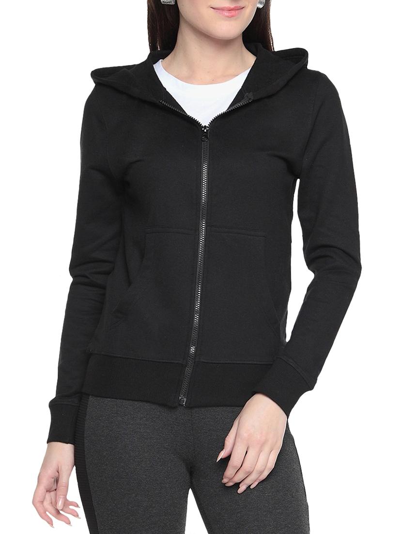 solid black hooded sweatshirt - 14574512 - Zoom Image - 0