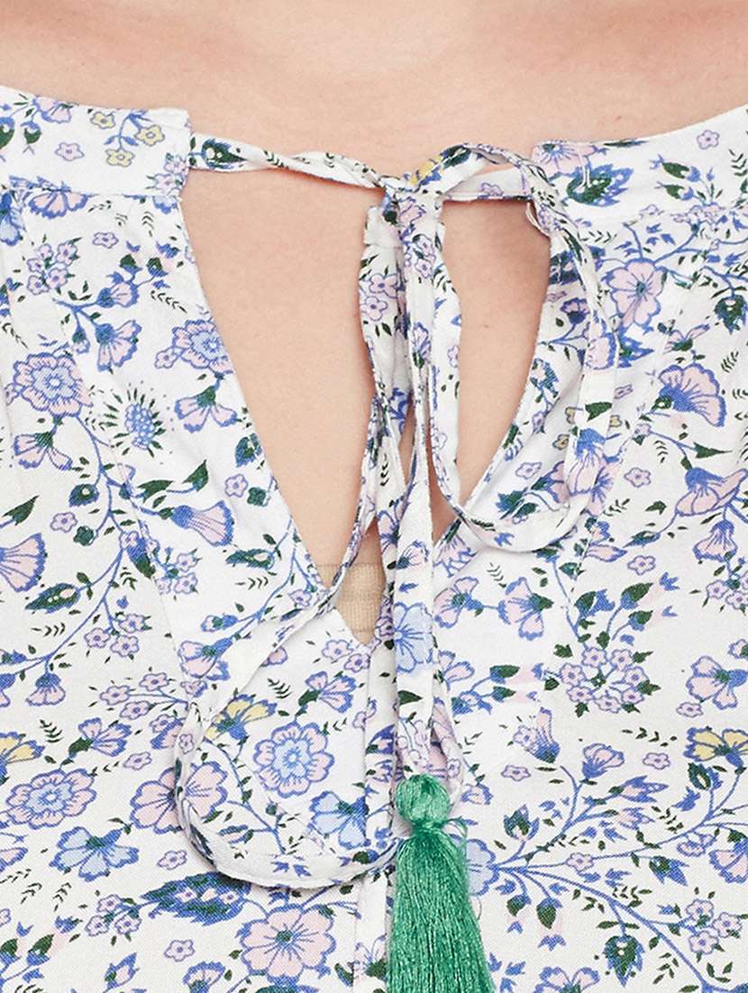 white printed plus top - 14578453 - Standard Image - 3