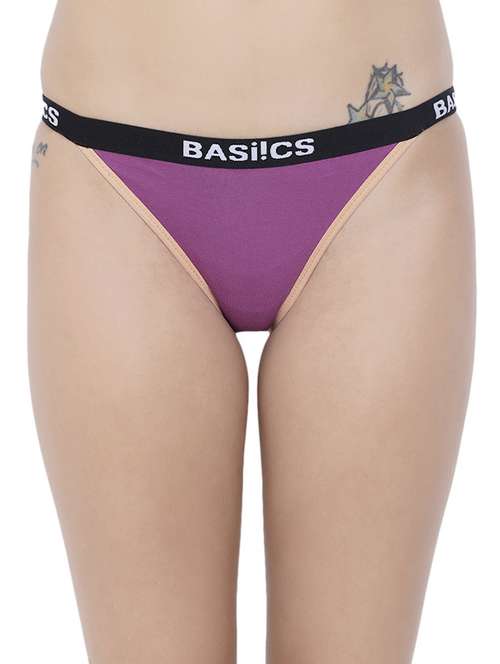 low rise solid thong panty - 14582535 -  Standard Image - 0
