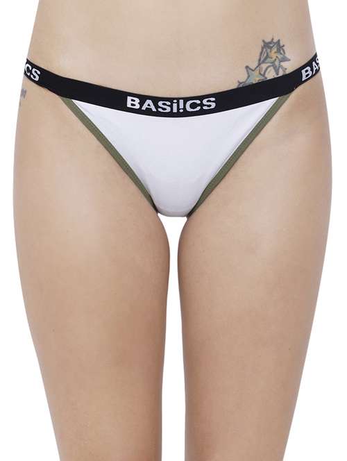 contrast seam thong panty - 14582538 -  Standard Image - 0