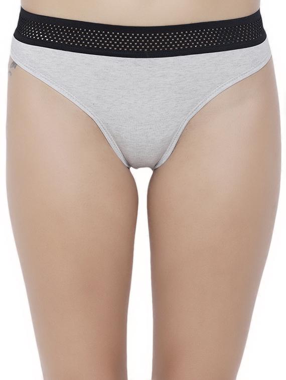 laced seam solid bikini panty - 14582577 - Zoom Image - 0