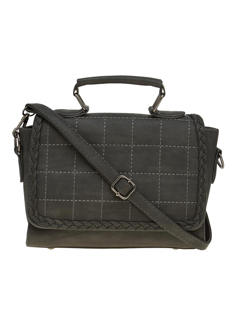 grey leatherette sling bag - 14584213 -  Zoom Image - 0