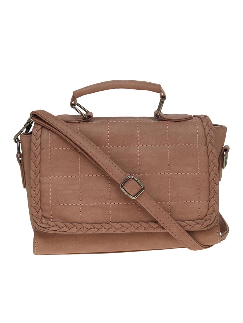 brown leatherette sling bag - 14584214 -  Zoom Image - 0