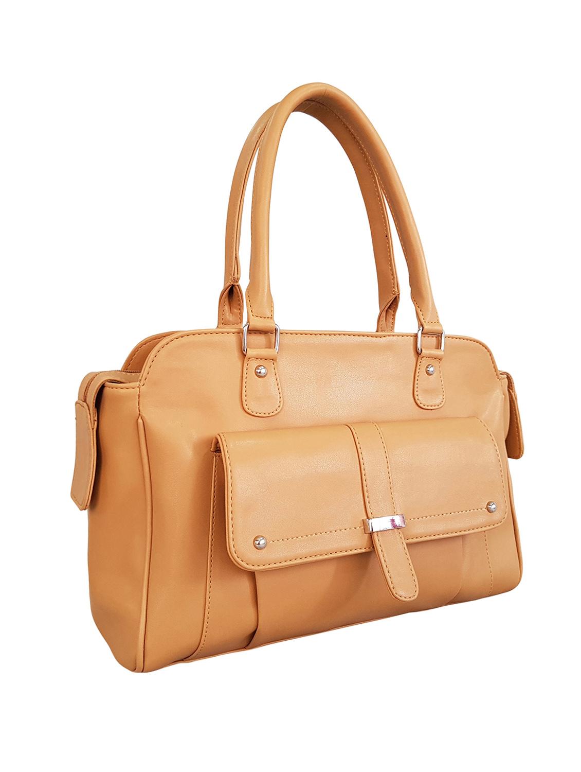 tan leatherette handbag - 14585390 - Standard Image - 3