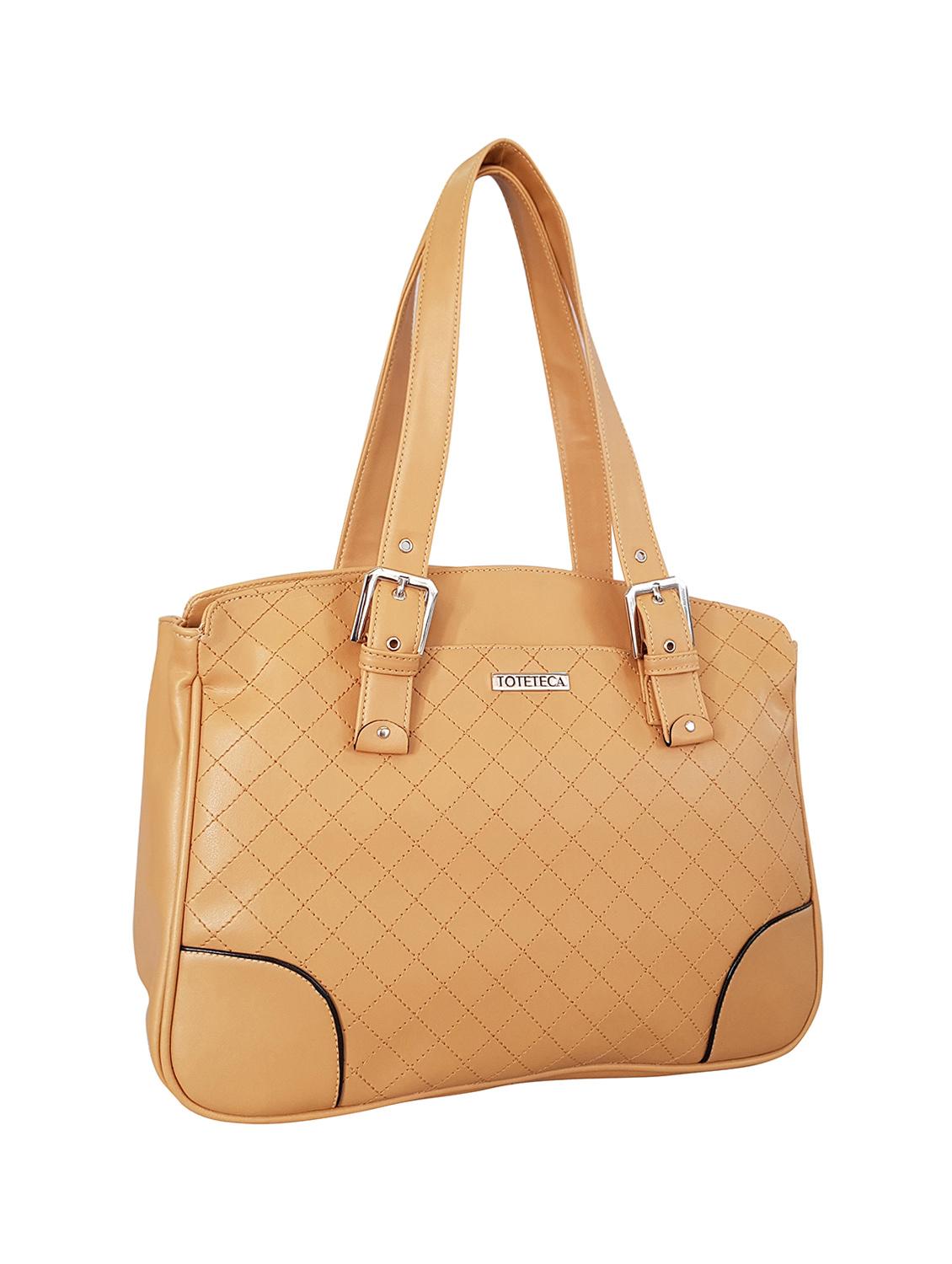 beige leatherette handbag - 14585416 - Standard Image - 3